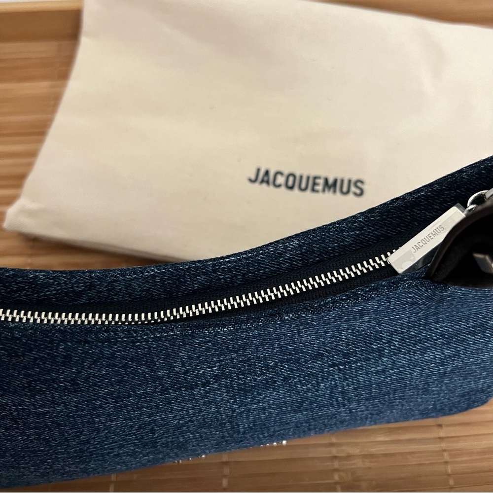 JACQUEMUS Indigo Le Raphia 'Le Bisou Gros Grain' Bag - Picture 9 of 16